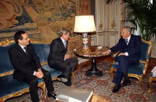 Incontro con Carlo Sangalli e Giuseppe Tripoli, rispettivamente Presidente e Segretario generale dell'Unione Italiana delle Camere di Commercio, Industria, Artigianato e Agricoltura
