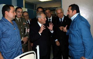 Visita ai militari sopravvissuti all'attentato a Nassiriya in Iraq, ricoverati nel Policlinico Militare di Roma
