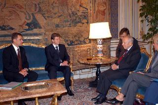 Incontro con S.E. Sig. Rolandas Paksas, Presidente della Repubblica di Lituania, Palazzo del Quirinale