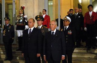 Visita di Stato del Presidente della Federazione Russa Vladimir Putin, Palazzo del Quirinale