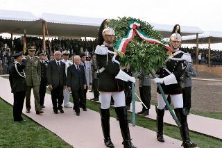 Intervento del Presidente della Repubblica alla cerimonia commemorativa del 60° anniversario del sacrificio del Vice Brigadiere dei Carabinieri M.O.V.M. Salvo D'Acquisto, Torre di Palidoro (Roma)