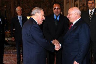 Incontro con il Sig. Ahmed Qurei (Abu Ala),  Primo Ministro dell'Autorità Palestinese, Palazzo del Quirinale