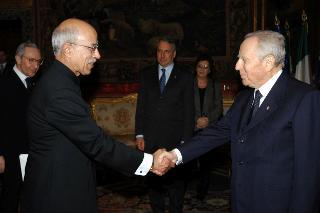 S.E. Sig. Mirza Qamar Beg, nuovo Ambasciatore del Pakistan: presentazione Lettere Credenziali, Palazzo del Quirinale