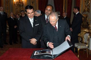 Incontro con il Presidente della Repubblica Tunisina, S.E. il Signor Zine el Abidine Ben Ali