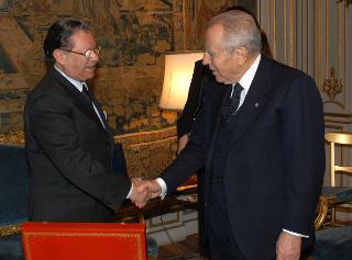 Incontro con il Sig. Mohamed Bouzouba, Ministro della Giustizia del Regno del Marocco, Palazzo del Quirinale