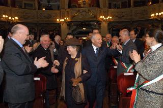 Visita del Presidente della Repubblica alla città di Como e successivi interventi a Sesto San Giovanni, in occasione della cerimonia celebrativa del 60° anniversario dell'inizio degli scioperi nelle grandi industrie del nord ed a Milano