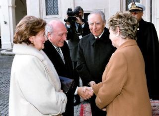 Visita di Stato del Presidente di Malta Guido De Marco, accompagnato dalla moglie