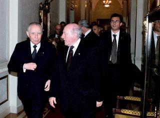 Visita di Stato del Presidente di Malta Guido De Marco, accompagnato dalla moglie
