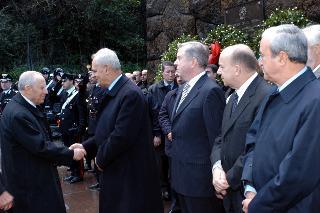 Intervento del Presidente della Repubblica, in forma ufficiale, alla cerimonia commemorativa del 60° anniversario dell'eccidio delle Fosse Ardeatine