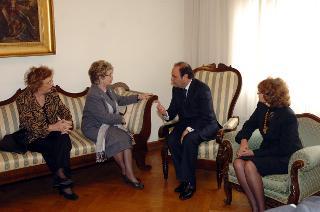 La Signora Franca Pilla Ciampi in visita alla Fondazione "Gigi Ghirotti", Roma