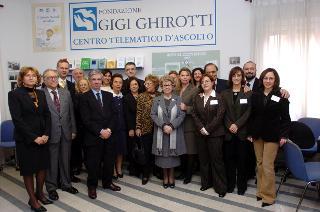 La Signora Franca Pilla Ciampi in visita alla Fondazione "Gigi Ghirotti", Roma