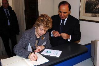 La Signora Franca Pilla Ciampi in visita alla Fondazione "Gigi Ghirotti", Roma