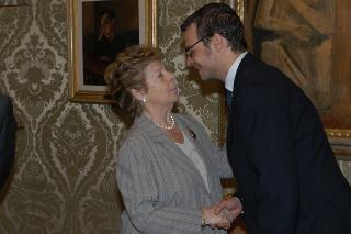 La Signora Franca Pilla Ciampi alla commemorazione di Giovanni Goria alla Camera dei deputati, Roma