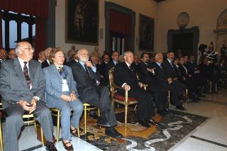 Intervento del Presidente della Repubblica alla commemorazione di Franco Modigliani, Roma, Sala della Protomoteca in Campidoglio