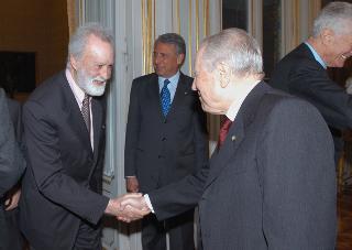 Incontro con il Cav. Gr. Cr. Dott. Eugenio Scalfari e con il Dott. Carlo Caracciolo, Palazzo del Quirinale