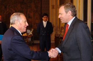 Incontro con il Sig. Jaap de Hoop Scheffer, nuovo Segretario Generale della NATO, Palazzo del Quirinale