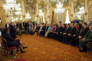 Incontro del Presidente della Repubblica con una delegazione dell'&quot;Order Sons of Italy&quot; e del &quot;National Organization Italian American Women&quot;