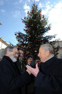 Incontro con una rappresentanza dei Sindaci delle Comunità Montane, in occasione della donazione dell'albero di Natale, Palazzo del Quirinale