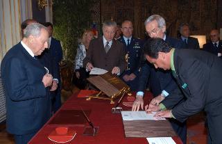 Giuramento del nuovo Ministro per le riforme del II Gabinetto Berlusconi, Sen. Dott. Roberto Calderoli, Palazzo del Quirinale