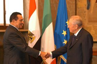 Incontro con il Presidente della Repubblica Araba d'Egitto, Hosny Mubarak