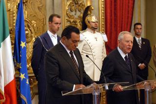 Incontro con il Presidente della Repubblica Araba d'Egitto, Hosny Mubarak