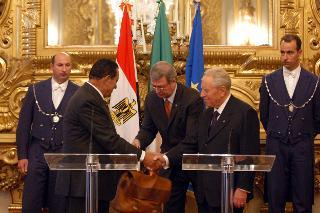 Incontro con il Presidente della Repubblica Araba d'Egitto, Hosny Mubarak