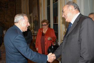 Incontro con il Dott. Giuseppe De Rita, Vice Presidente del Centro Nazionale di Prevenzione e Difesa Sociale, con i promotori della pubblicazione "Storia di un giudice italiano. Vita di Adolfo Beria di Argentine", per presentare il volume