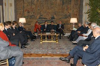Incontro con il Dott. Giuseppe De Rita, Vice Presidente del Centro Nazionale di Prevenzione e Difesa Sociale, con i promotori della pubblicazione "Storia di un giudice italiano. Vita di Adolfo Beria di Argentine", per presentare il volume