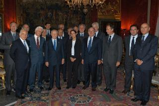 Incontro con l'Amb. Boris Biancheri, nuovo Presidente della Federazione Italiana Editori Giornali (FIEG), Palazzo del Quirinale
