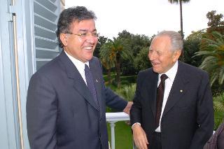 Incontro con il Sig. Nicanor Duarte Frutos, Presidente della Repubblica del Paraguay, Palazzo del Quirinale