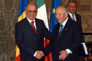 Visita ufficiale del Presidente di Romania, S.E. il Signor Ion Iliescu