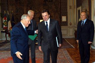 Incontro con il Sig. Ivan Jakovcic, Presidente della Regione Istria, Palazzo del Quirinale