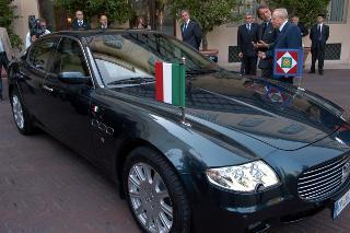 Presentazione della nuova vettura &quot;Maserati Quattroporte&quot;, Palazzo del Quirinale
