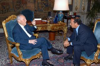 Intervista rilasciata a Clemente Mimun per il Tg2, Palazzo del Quirinale