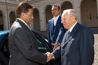 Visita ufficiale del Presidente della Repubblica Islamica del Pakistan e della Signora Musharraf