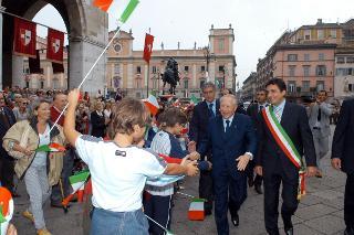Visita del Presidente della Repubblica Carlo Azeglio Ciampi alla città di Piacenza