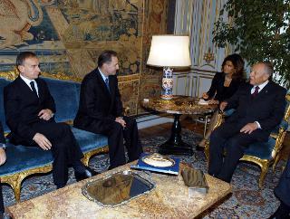 Incontro con il Signor Jacques Rogge, Presidente del Comitato Olimpico Internazionale, Palazzo del Quirinale