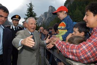Vacanze del Presidente della Repubblica Ciampi a Selva di Val Gardena