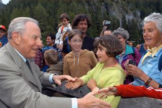 Vacanze del Presidente della Repubblica Ciampi a Selva di Val Gardena
