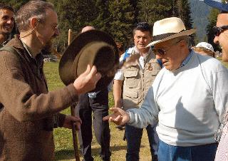 Vacanze del Presidente della Repubblica Ciampi a Selva di Val Gardena