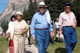 Vacanze del Presidente della Repubblica Ciampi a Selva di Val Gardena
