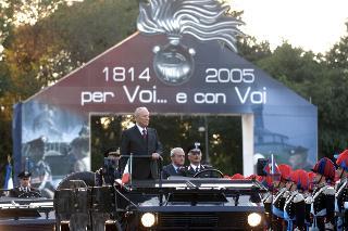 Intervento del Presidente della Repubblica, in forma ufficiale, alla celebrazione del 191° anniversario di fondazione dell'Arma dei Carabinieri, Roma, Piazza di Siena