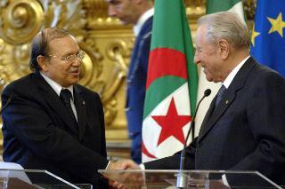 Incontro del Presidente della Repubblica Ciampi con il Presidente della Repubblica Democratica e Popolare  Algerina, Signor Abdelaziz Bouteflika