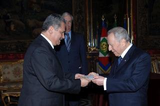 S.E. Sig. José Roberto Andino Salazar, nuovo Ambasciatore di El Salvador: presentazione Lettere Credenziali, Palazzo del Quirinale