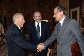 Incontro con Gian Maria Gros Pietro e Vito Gamberale, rispettivamente Presidente e Amministratore Delegato di Autostrade S.p.A.