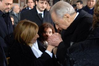Intervento del Presidente della Repubblica ai funerali di Stato del Dott. Nicola Calipari, Roma, Basilica di Santa Maria degli Angeli e dei Martiri