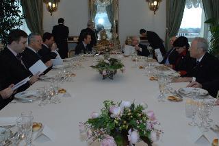 Incontro con S.E. Sig. Mikheil Saakashvili, Presidente della Repubblica di Georgia, Palazzo del Quirinale