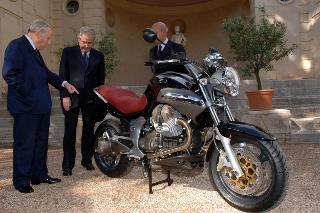 Presentazione al Presidente della Repubblica della nuova Moto Guzzi e di altri motocicli del Gruppo Piaggio