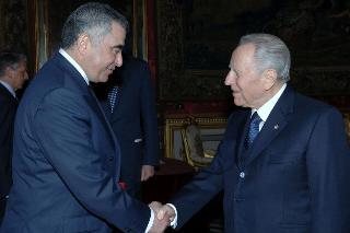 S.E. Sig. Habib Mansour, nuovo Ambasciatore della Tunisia: presentazione Lettere Credenziali, Palazzo del Quirinale