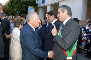 Visita del Presidente della Repubblica Carlo Azeglio Ciampi alla città di Latina